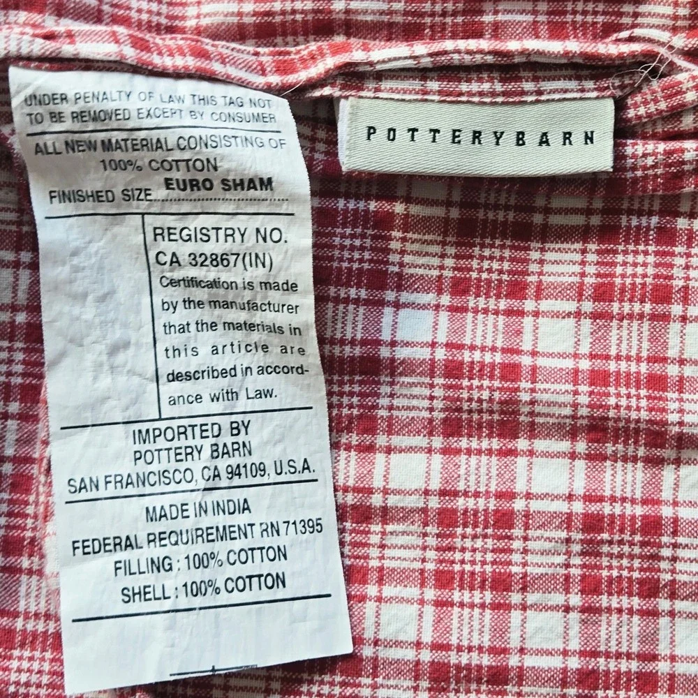 Vtg 2002 Pottery Barn Salsa Luau Hawaiian Patchwork Quilted Pillow Sham